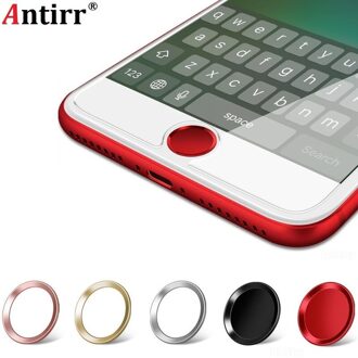 Antirr Legering Touch ID Knop Protector Sticker Thuis toetsenbord keycap Voor iPhone 7 6 s 6 5 5 s SE vingerafdruk Unlock Touch roos rood