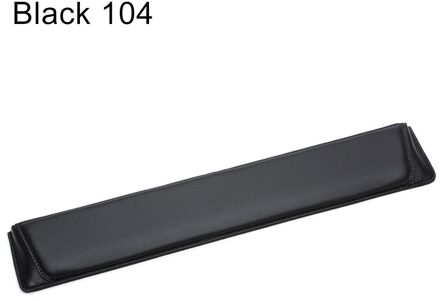 Antislip 87/104 Toetsen Soft Faux Lederen Toetsenbord Hand Comfort Rest Pad Ondersteuning Kussen Muis Pads Comfortabele Comfortabele Pads zwart 104