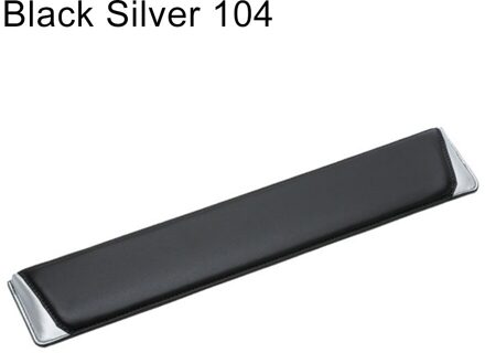 Antislip 87/104 Toetsen Soft Faux Lederen Toetsenbord Hand Comfort Rest Pad Ondersteuning Kussen Muis Pads Comfortabele Comfortabele Pads zwart zilver 104