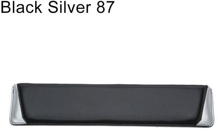 Antislip 87/104 Toetsen Soft Faux Lederen Toetsenbord Hand Comfort Rest Pad Ondersteuning Kussen Muis Pads Comfortabele Comfortabele Pads zwart zilver 87