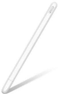 Antislip Apple Pencil (2nd Generation) Siliconen Hoesje - Wit