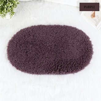 Antislip Badkamer Matten Memory Foam Bad Rug Ellipse Matten Zacht Water Absorptie Badmatten Wc Floor Deuropening Tapijt dikke Tapijten paars