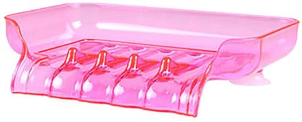 Antislip Badkamer Zeephouder Eenvoudige Zeepkist Creatieve Keuken Schotel Borstel Rack Huishoudelijke Lade Houder Case Container Gereedschap Roze