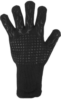 Antislip Brandwerende Magnetron Handschoenen Extreme Hittebestendige Ovenwanten 300-500 Celsius Vlamvertragende Bbq Fire handschoenen zwart