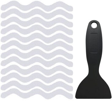 Antislip Douche Strip Transparant Golvend Antislip Sticker Bad Stap Baby Anti-Val Purpose Hoge Sterkte plakken Veiligheid Tape Pad wit