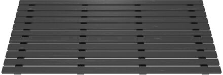 Antislip Douchemat Indus 2 - Composiet - Hout - Grijs - 160x85cm
