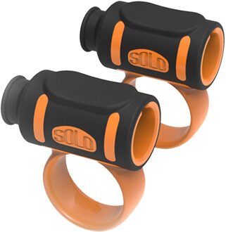 Antislip Drumstick Controle Clip Grips Mouwen Twirling Spin Controller Accessoire oranje