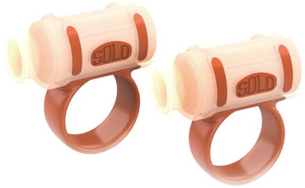 Antislip Drumstick Controle Clip Grips Mouwen Twirling Spin Controller Accessoire wit