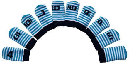 Antislip Gebreide Golf Irons Head Cover Club Headcover Sok Mouwen Golfer blauw