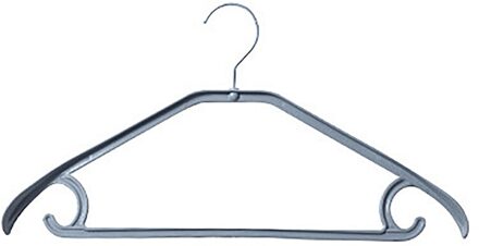 Antislip Hanger Draagbare Kleerhanger Plastic Wasserette Opslag Drogen Hanger Voor Pak Jas Closet Kledingstuk Outdoor Droogrek grijs