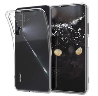 Antislip Huawei Nova 5T, Honor 20/20S TPU Hoesje - Doorzichtig
