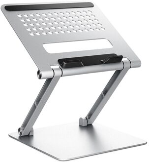 Antislip Legering Voor Macbook Air Pro Notebook Verstelbare Laptop Houder Multi-Angle Stand Warmte Release Non-Slip Zilver