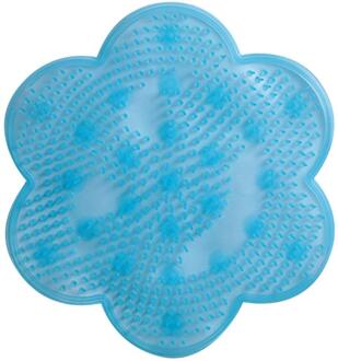 Antislip PVC Massage Pad voor Badkamer Sterke Zuignap Floor Douche Mat Massage Kussen Badkamer Accessoires Q3 blauw