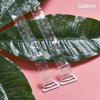 Antislip Tup Onzichtbare Transparant Beha-bandjes Schoudergordel Ondergoed Bandjes Vrouwen Schouderbanden Verstelbare Beha Accessoires balloon