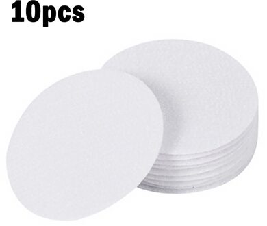 Antislip Vloermat Plakband Pad Tapijt Tapijt Grijper Coin Ronde Vormige Pad Montage Tape wit 10 pairs
