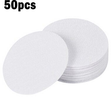 Antislip Vloermat Plakband Pad Tapijt Tapijt Grijper Coin Ronde Vormige Pad Montage Tape wit 50 pairs