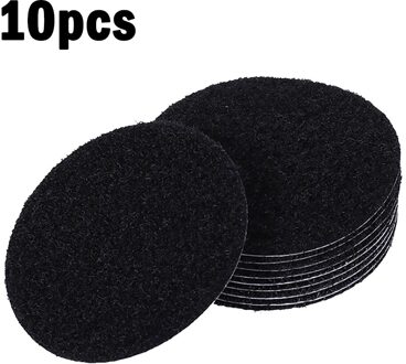 Antislip Vloermat Plakband Pad Tapijt Tapijt Grijper Coin Ronde Vormige Pad Montage Tape zwart 10 pairs