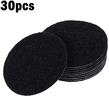 Antislip Vloermat Plakband Pad Tapijt Tapijt Grijper Coin Ronde Vormige Pad Montage Tape zwart 30 pairs