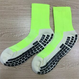 Antislip voetbal sokken Medium buis dikke handdoek Sokken doseren klassieke wrijving vierkante doseren sokken Basketbal sokken maat groen