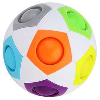 Antistress Cube Rainbow Bal Puzzels Voetbal Magische Kubus Educatief Speelgoed Voor Kinderen Adult Kids Stress Reliever Speelgoed