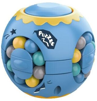 Антистрессtating Magic Bean Intelligentie Vingertop Roterende Kubus Roterende Kubus Vinger Gyro Kinderen Burger Roterende Kubus Speelgoed licht grijs