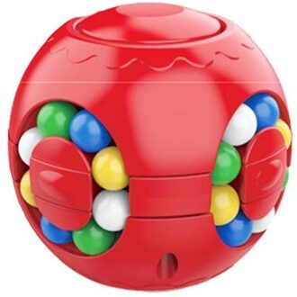 Антистрессtating Magic Bean Intelligentie Vingertop Roterende Kubus Roterende Kubus Vinger Gyro Kinderen Burger Roterende Kubus Speelgoed Oranje