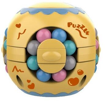 Антистрессtating Magic Bean Intelligentie Vingertop Roterende Kubus Roterende Kubus Vinger Gyro Kinderen Burger Roterende Kubus Speelgoed pruim