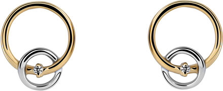 'Antoine' Dames 925 Sterling Zilver Stud Oorbellen - Zilver/Goud ZO-7503/1 Zilver en goud - One Size