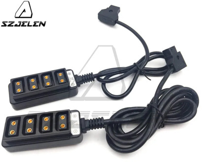 Anton Bauer Power Tap Multi, Male D-Tap P-Tap to 4 D-Tap Female Hub Adapter