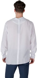 Antony Morato Bandkraag Lange Mouwen Shirt Wit