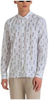 Antony Morato Barcelona Overhemd met Lange Mouwen - Lente/Zomer Collectie Antony Morato , White , Heren - 2Xl,Xl,L,M,S,Xs,3Xl