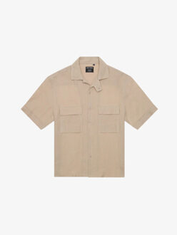 Antony Morato Heren blouse nairobi relaxed crinckle - maat S Beige