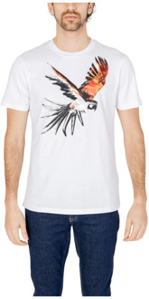 Antony Morato Heren T-shirt Lente/Zomer Collectie Katoen Antony Morato , White , Heren - 2Xl,Xl,L,M,S