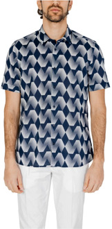 Antony Morato Korte Mouw Heren Overhemd Lente/Zomer Collectie Antony Morato , Multicolor , Heren - 2Xl,Xl,L,M,S,Xs,3Xl