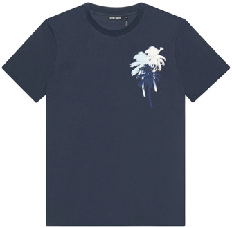 Antony Morato Korte Mouw T-shirt Mmks02413-Fa100144 Antony Morato , Blue , Heren - Xl,L