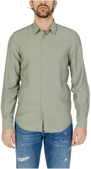 Antony Morato Lange mouwen shirt Lente/Zomer Collectie Antony Morato , Green , Heren - 2Xl,Xl,L,M,S,Xs,3Xl