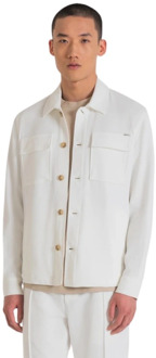 Antony Morato Overshirt- AM Shirt Oslo Straight FIT Fa150194 Antony Morato , White , Heren - 2Xl,S