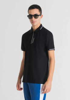 Antony Morato Polo slimfit 23 - maat S Zwart