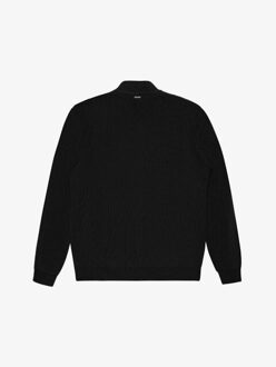 Antony Morato Sweater regular fit in wool blend yarn rib knitstitch mann - maat S Zwart