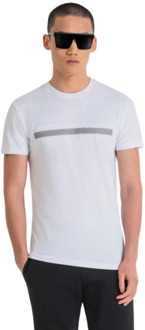 Antony Morato T-Shirt- AM Super Slim FIT Stretch Cotton Fa120032 Antony Morato , White , Heren - L