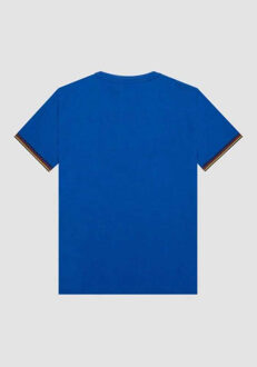 Antony Morato T-shirt logo 23 7081 - maat L Blauw
