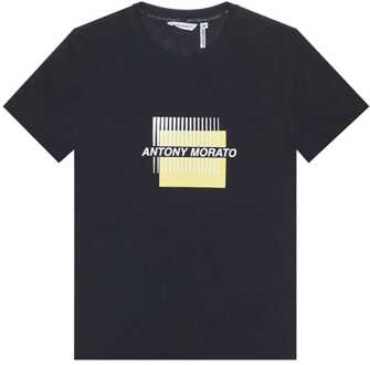 Antony Morato T-shirt stretch 23 Zwart - L