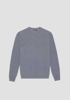 Antony Morato Trui sweater effect blue grijs Print / Multi