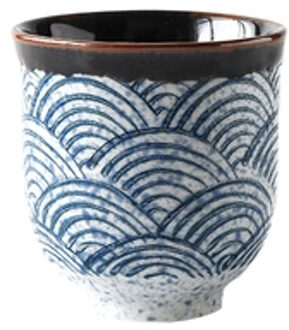 Antowall Japanse Zee Wave Cups Keramische Theekopje Water Cup Restaurant Single Cup Cups Teapot 800ml