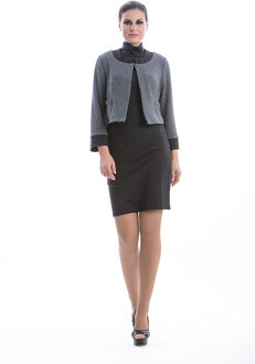 Antraciete bolero met lange mouwen Donkergrijs