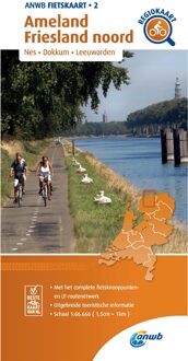 ANWB fietskaart 2 -   Fietskaart Ameland, Friesland noord 1:66.666
