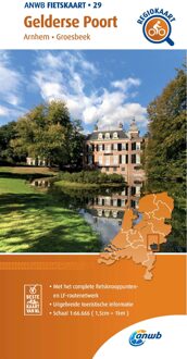 ANWB fietskaart 29 -   Fietskaart Gelderse Poort 1:66.666