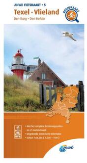 ANWB fietskaart 5 -   Fietskaart Texel, Vlieland 1:66.666