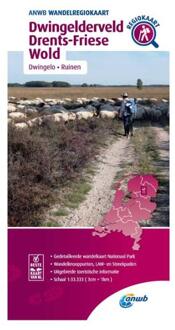 ANWB Wandelregiokaart  -   Dwingelderveld, Drents-Friese Wold 1:33.333