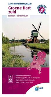 ANWB Wandelregiokaart  -   Groene Hart zuid